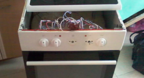 Ремонт керамической электроплиты. Ленск